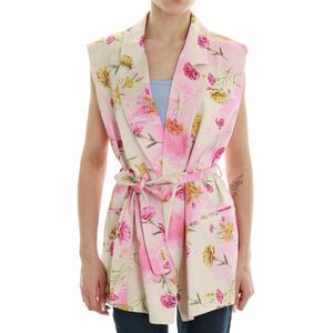 GILET A FIORI VICOLO ROSA